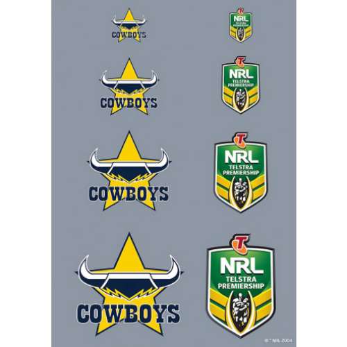 Cowboys NRL Logo Icing Sheet - Click Image to Close